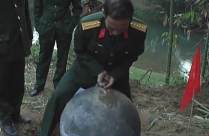 Unidentified space balls that landed in Vietnam investigated