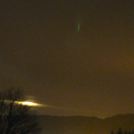 Green UFO caught over Cajarac, France