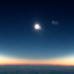 Outstanding Solar Eclipse as seen from 35,000 Feet High