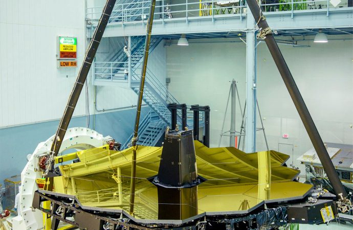 James Webb Space Telescope’s Golden Mirror Unveiled