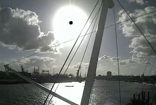 RARE VENUS TRANSIT IN FRONT OF THE SUN? LENS ISSUE? YOU BE THE JUDGE!