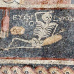 Archaeologists discover ancient mosaic with message: ‘Be cheerful, enjoy your life’