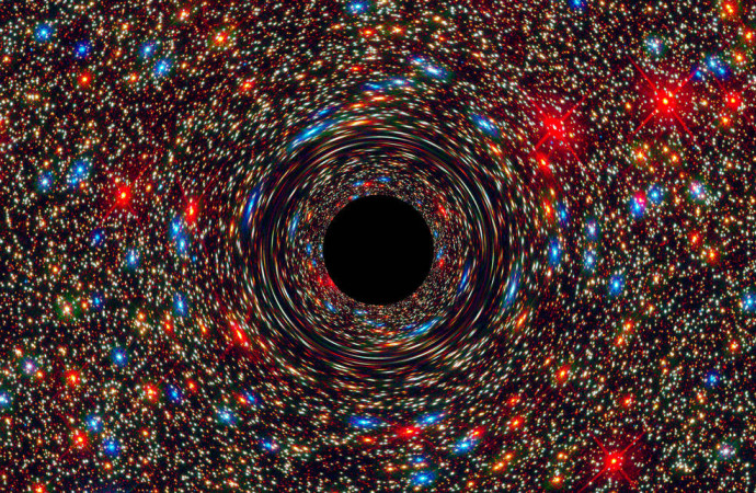 Behemoth Black Hole Found in an Unlikely Place