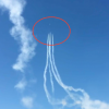 Is this a UFO breaking away from Blue Angels?