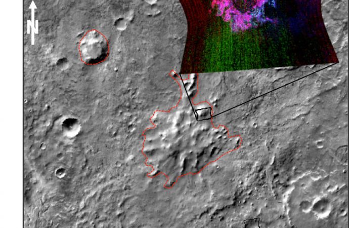 Found: Clues about Volcanoes Under Ice on Ancient Mars