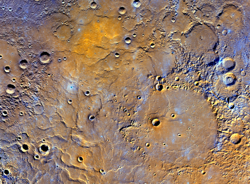 Topographical Map of Mercury
