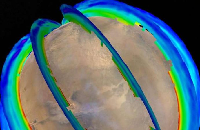 Mars orbiters reveal seasonal dust storm pattern