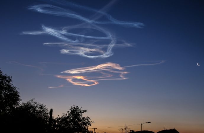 Smoke Trails From 6/2/16 Payson Meteor