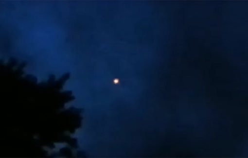 Ohio witness videotapes sphere UFO inside ‘translucent square’