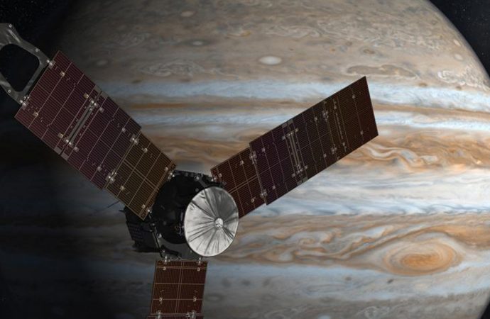 NASA’s Juno Spacecraft in Orbit Around Mighty Jupiter