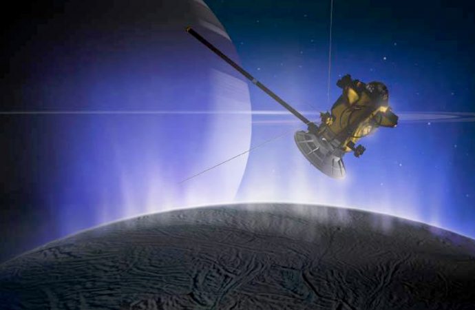 Fleet of robots could hunt for life on icy moon Enceladus