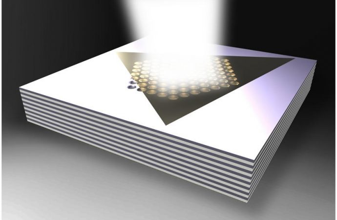 Photonic hypercrystals drastically enhance light emission in 2D materials