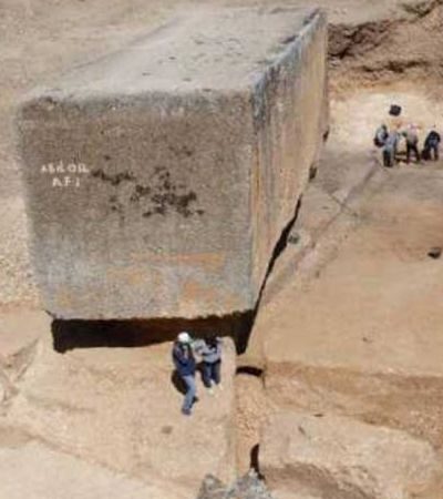 Largest Stone Block From Antiquity Found