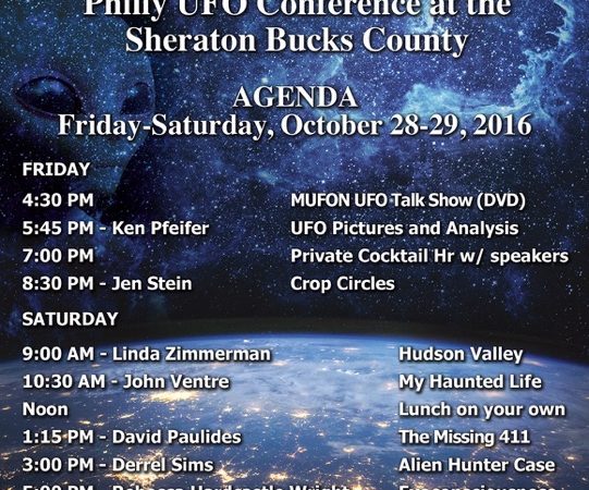 Mufon Meeting In Philly Area Oct 28-29