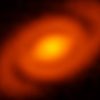 Spiral arms: Protoplanetary disk around a young star exhibits spiral structure