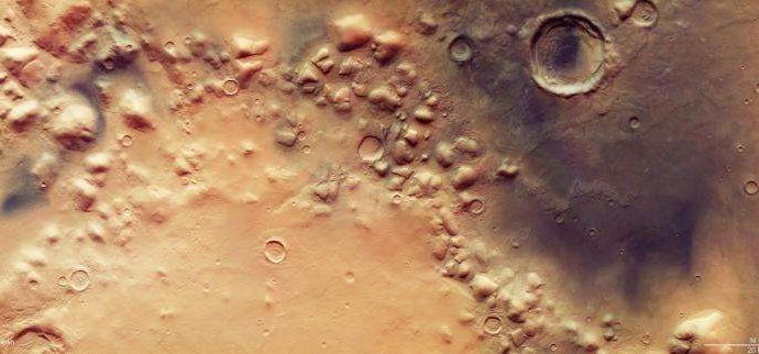 Buried glaciers on Mars