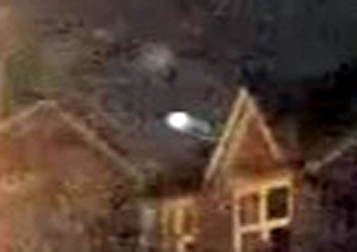 Strange luminous UFO caught on security camera in England