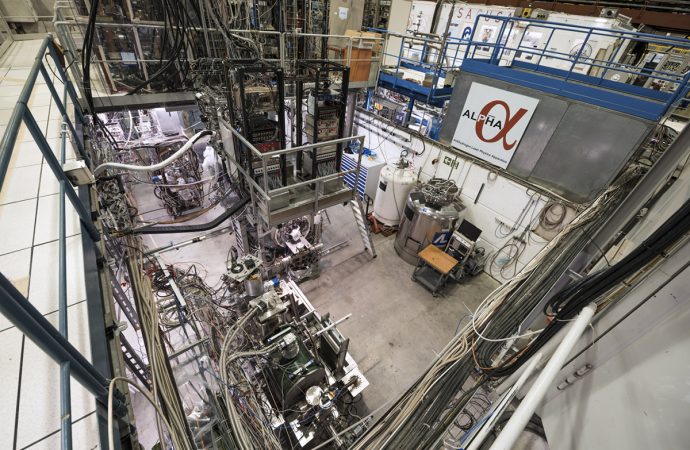Antimatter atom trapped and measured with a laser for first time