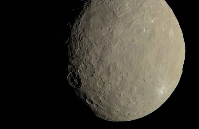 Dwarf Planet Ceres Camouflaged by Asteroid Dust