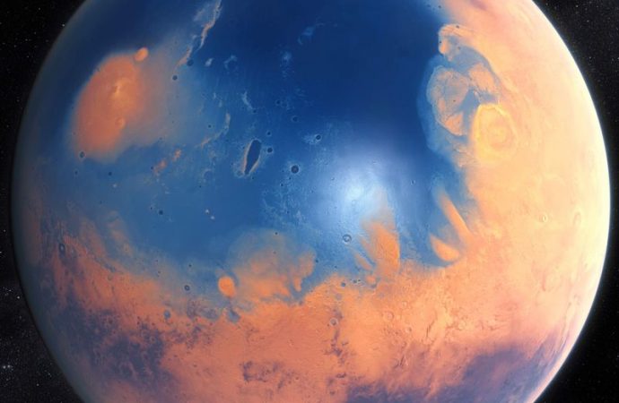 Asteroid Impacts Spawned Colossal 500-Foot-High Tsunamis in Mars’ Ancient Oceans