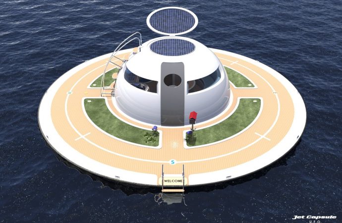 This UFO-style home is powered by the sun so you can live in the sea