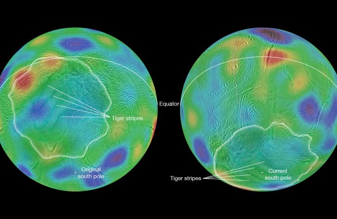 Asteroid Collision May Have Tipped Saturn’s Moon Enceladus