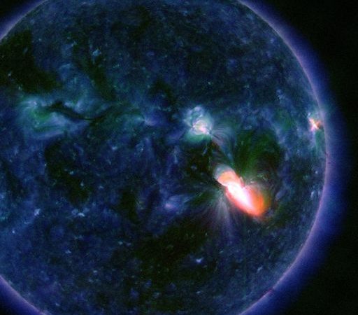 STRONG SOLAR FLARE AND CME