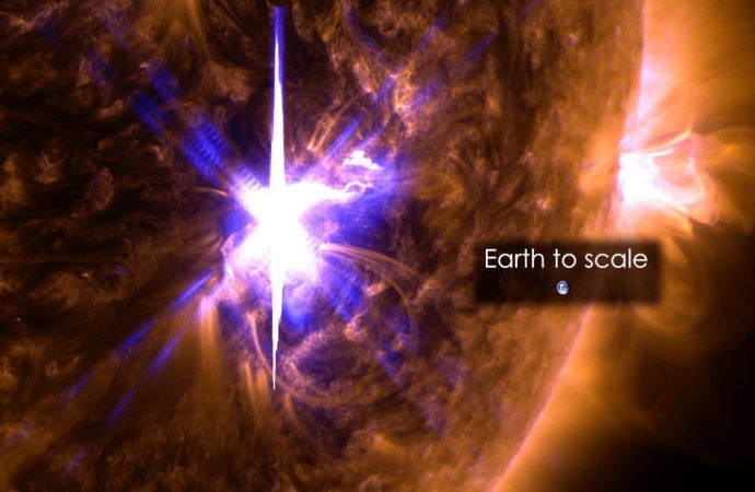 Massive sunspots and huge solar flares mean unexpected space weather for Earth