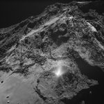 Frozen Comet Fart (Actually a Jet) Caught on Camera