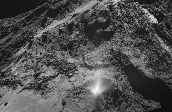 Frozen Comet Fart (Actually a Jet) Caught on Camera
