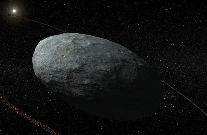 Oddball dwarf planet Haumea has a ring