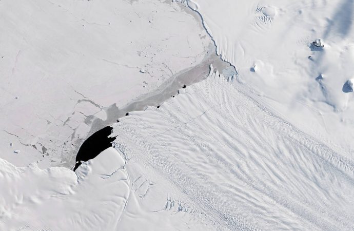 Rift on Pine Island Glacier