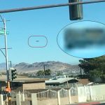 Very strange UFO spotted floating in the sky over Las Vegas, Nevada