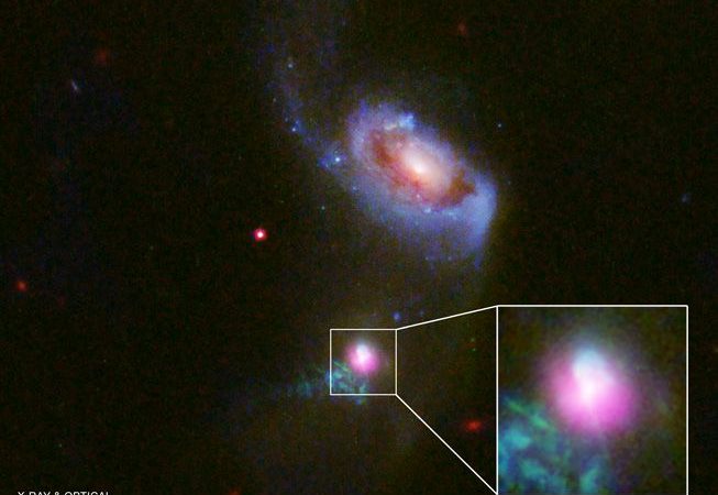 Supermassive black hole eats, burps and naps