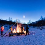 Shining UFO is spotted over remote northern Norway and ‘EXPLODES into two’ as stunned onlookers watch before ‘fading into dust’