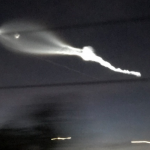 Spectacular ‘UFO’ spotted in Los Angeles streaking across night’s sky leaves viewers speechless