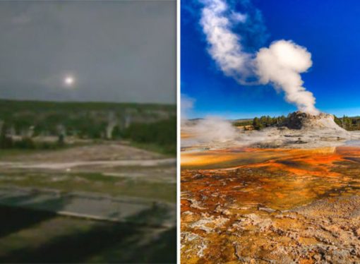 ‘UFO’ spotted over Yellowstone Volcano in SHOCKING video