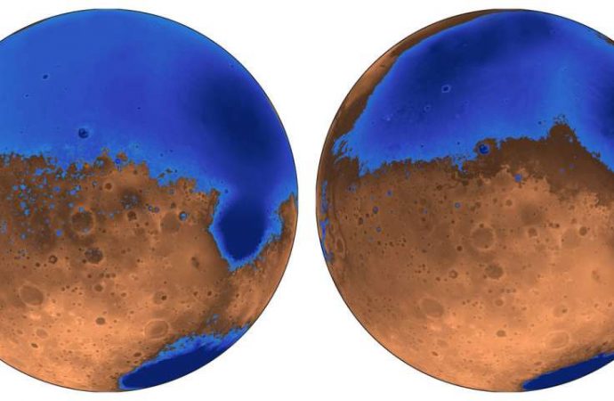 Mars’ oceans formed early, possibly aided by massive volcanic eruptions