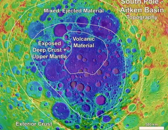 New Research Details Mineralogy of Enormous Impact Crater on the Far Side of the Moon