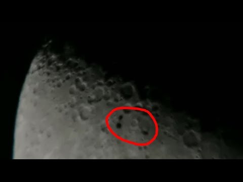 3 UFO’s fly between the earth and the moon April 22nd 2018