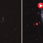 Is NASA hiding alien life? Astronomer baffled after capturing red glowing UFO in space