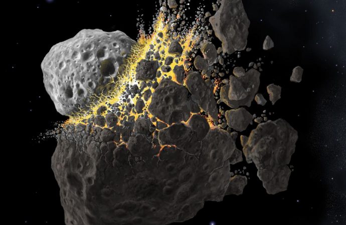 Many asteroids might be remnants of five destroyed worlds, scientists say