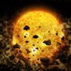 Young Star Caught Snacking on Planetary Debris