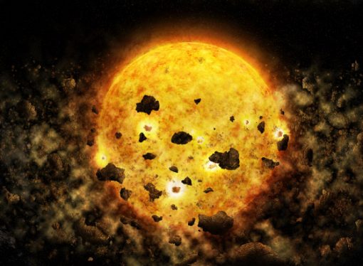 Young Star Caught Snacking on Planetary Debris