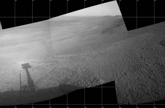 Martian Skies Clearing over Opportunity Rover