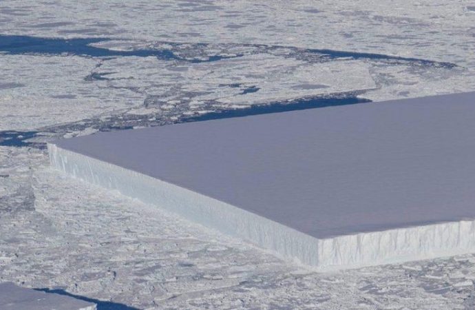NASA Finds Perfectly Rectangular Iceberg In Antarctica As If It Was Deliberately Cut