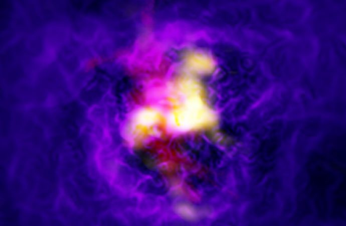 ALMA and MUSE Detect Galactic Fountain