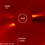 COMET PLUNGES INTO THE SUN