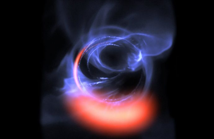 Three gas clouds nearly grazed the edge of the Milky Way’s black hole