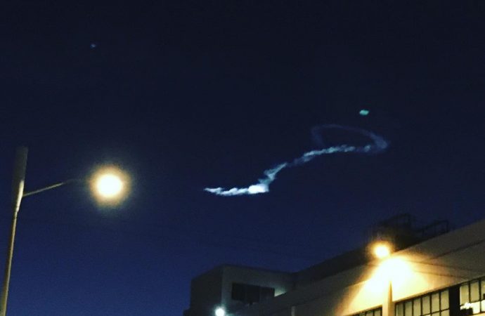 Mysterious light seen in night sky over California